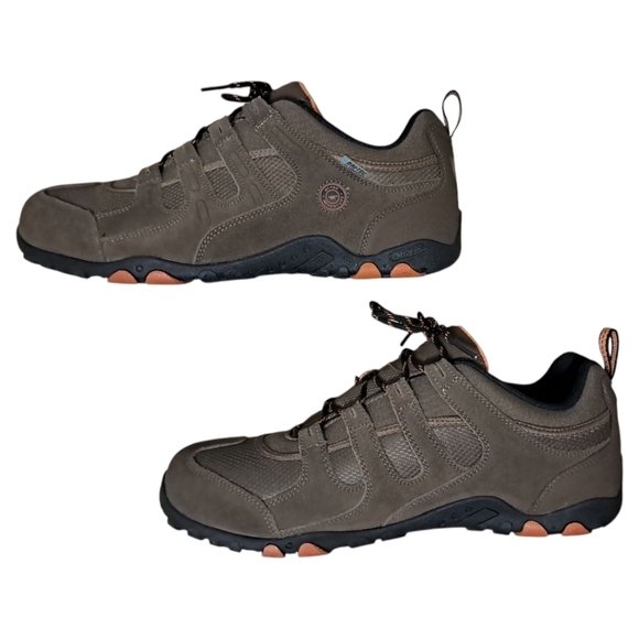 Hi-Tec Quadra II Waterproof Hiking Shoes Men’s 13 Taupe/Burnt Orange - Picture 11 of 16